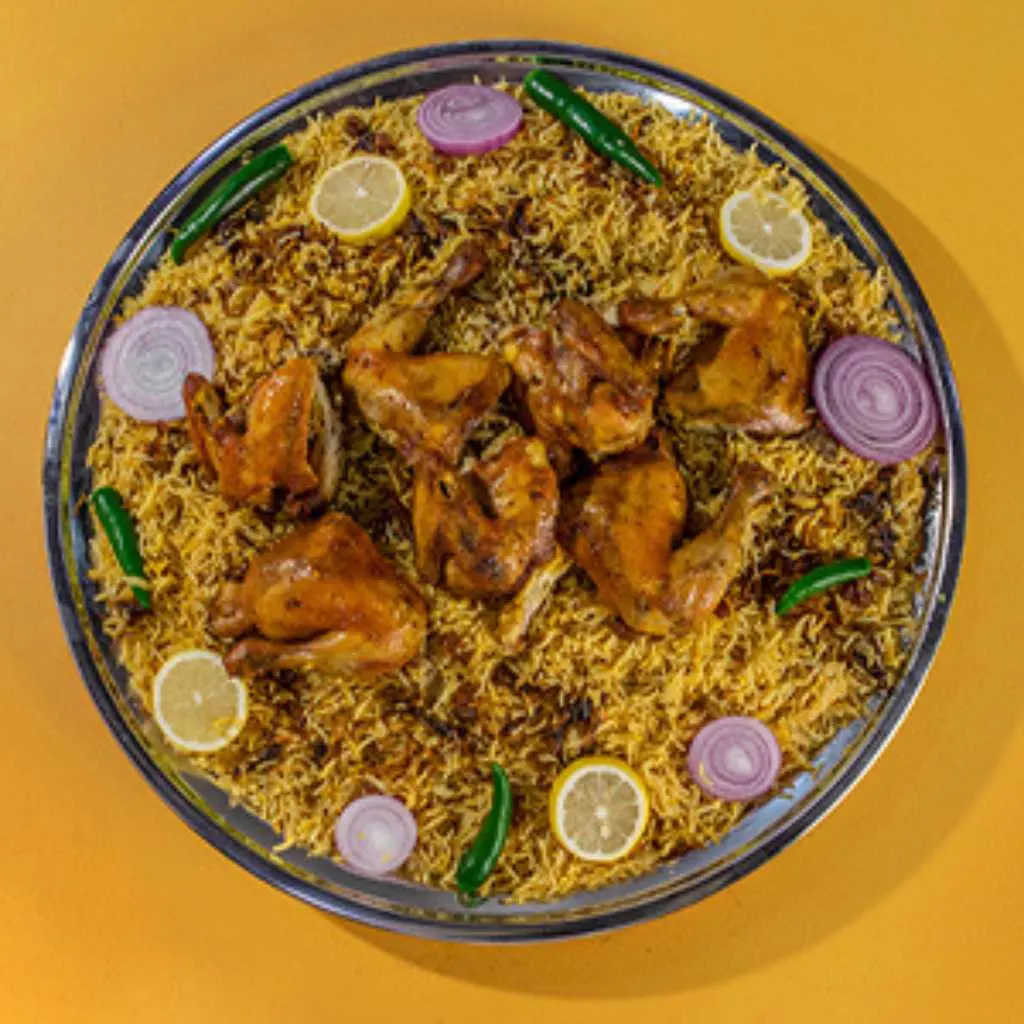 Mandi Chicken With Rice - Whole Chicken